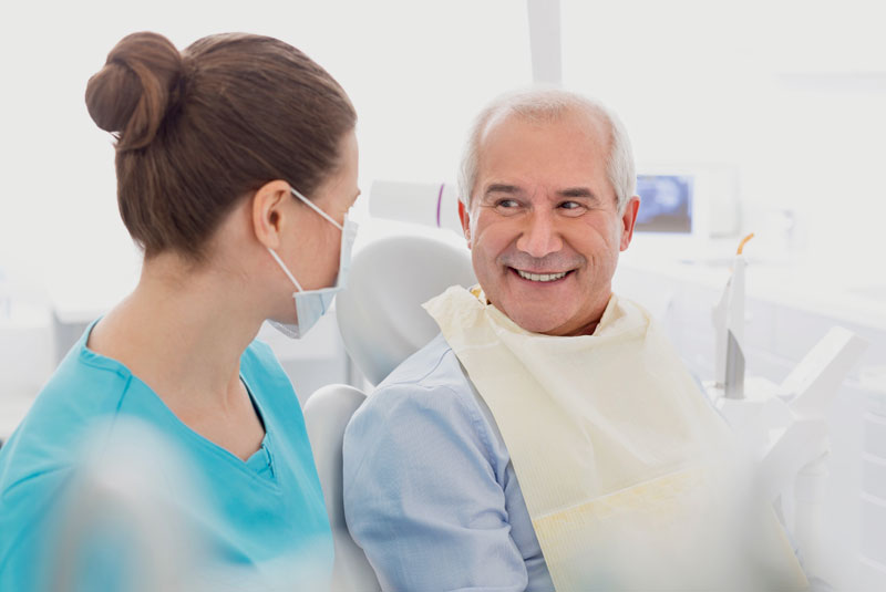 Dental Patient Smiling After His Dental Implant Procedure